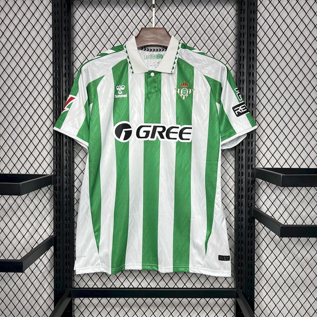 Real Betis 202425 With Sponsors Patch Maillot Domicile