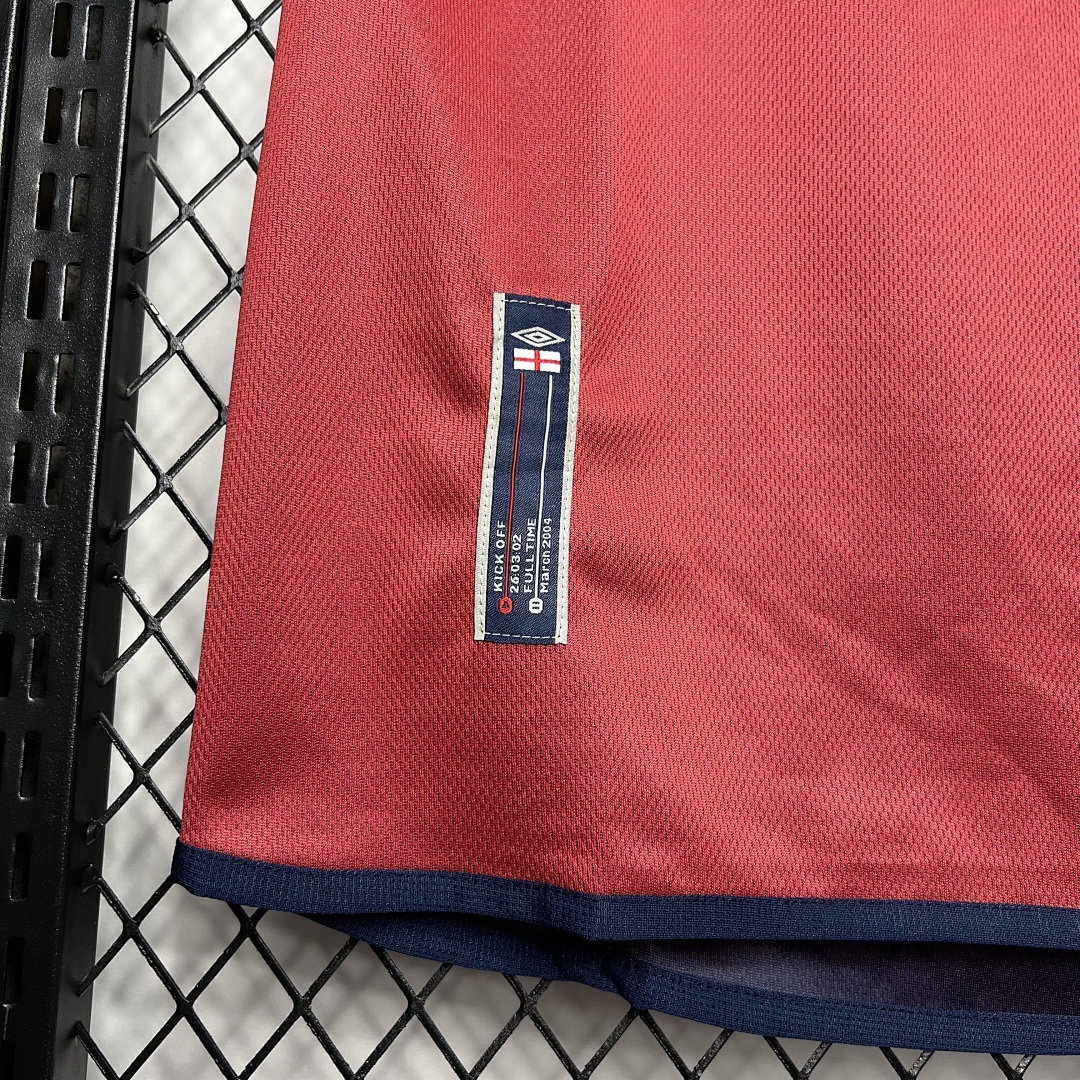 Angleterre Maillot Exterieur Retro 2002 miniature 7