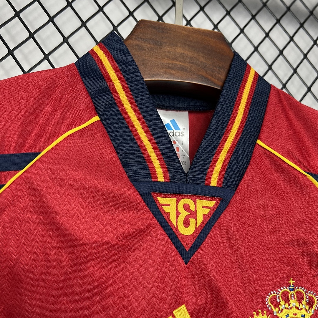 Espagne Maillot Domicile Retro 1998 miniature 4