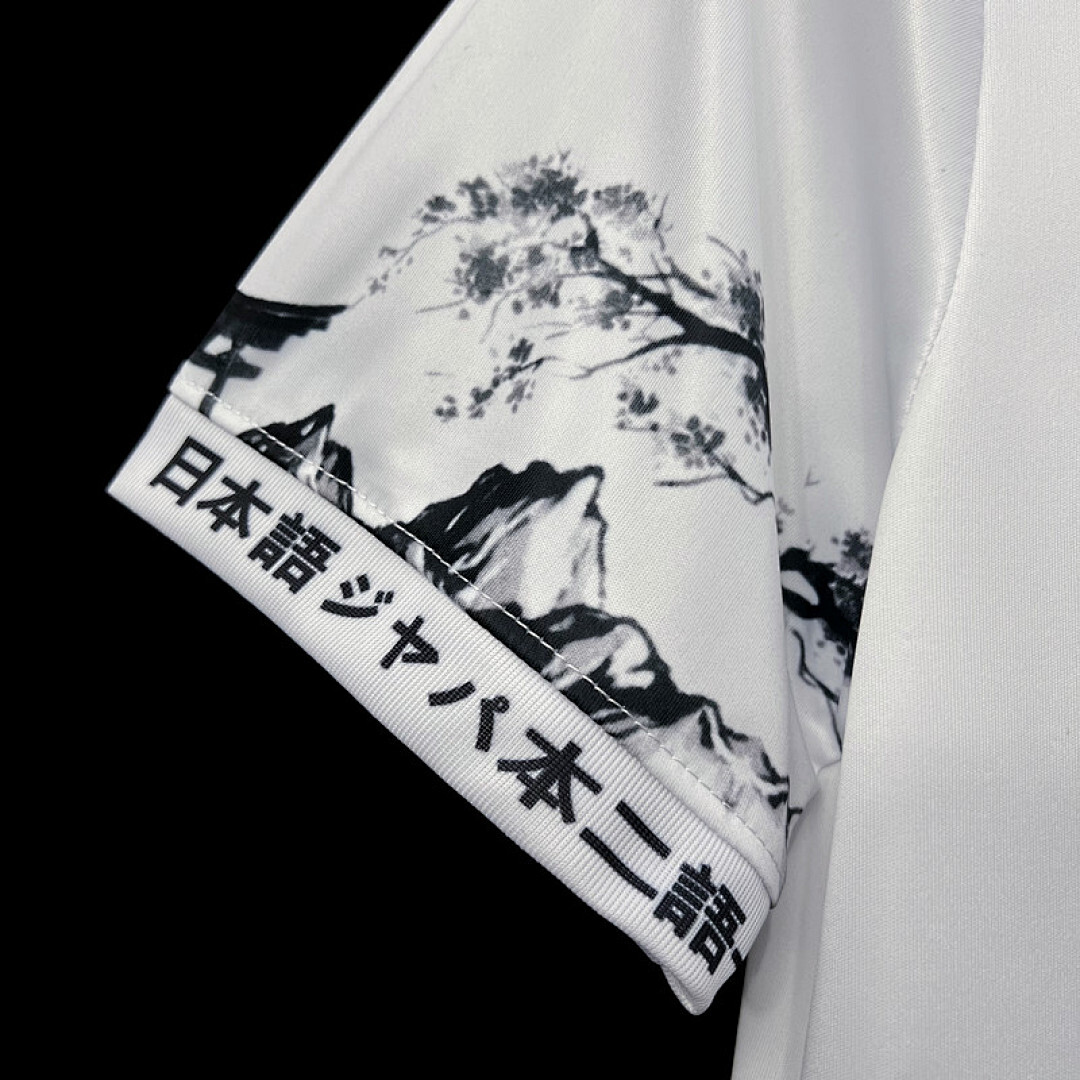 2324 Japanese Ink Landscape Painting Plate S Xxl Maillot Domicile miniature 6