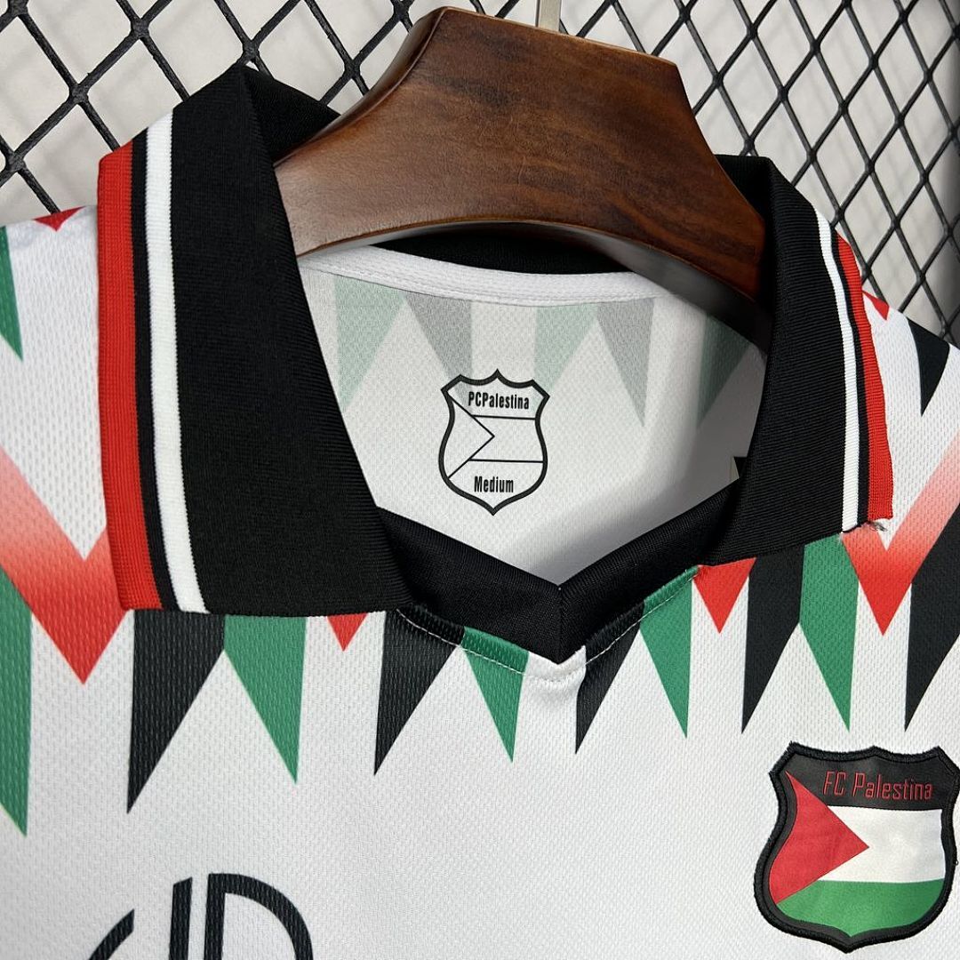 Cd Palestino 2024-2025 Hypepeace Joint Edition White Maillot Domicile Retro miniature 2