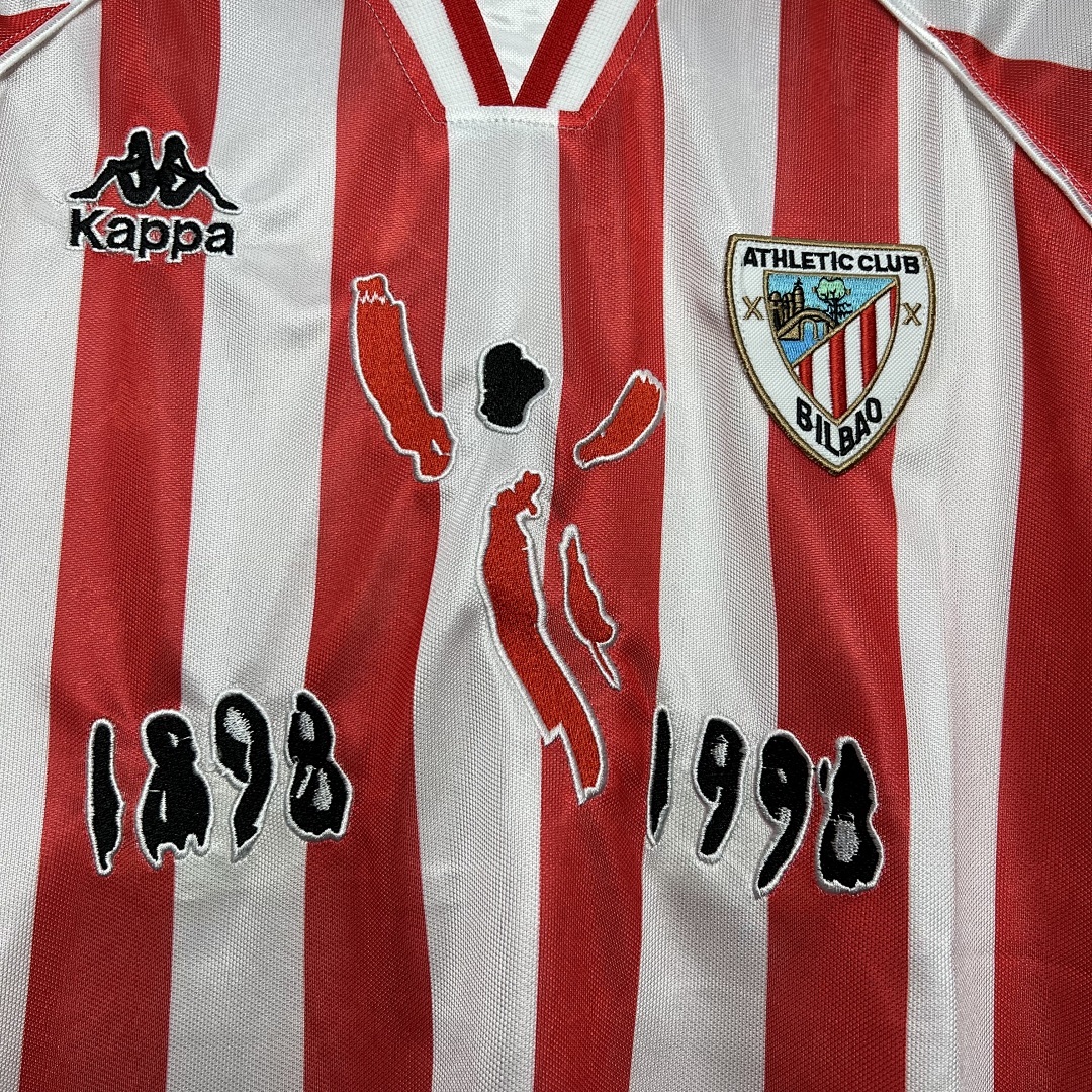 Athletic Bilbao Maillot Domicile Retro 1997-1998 miniature 4