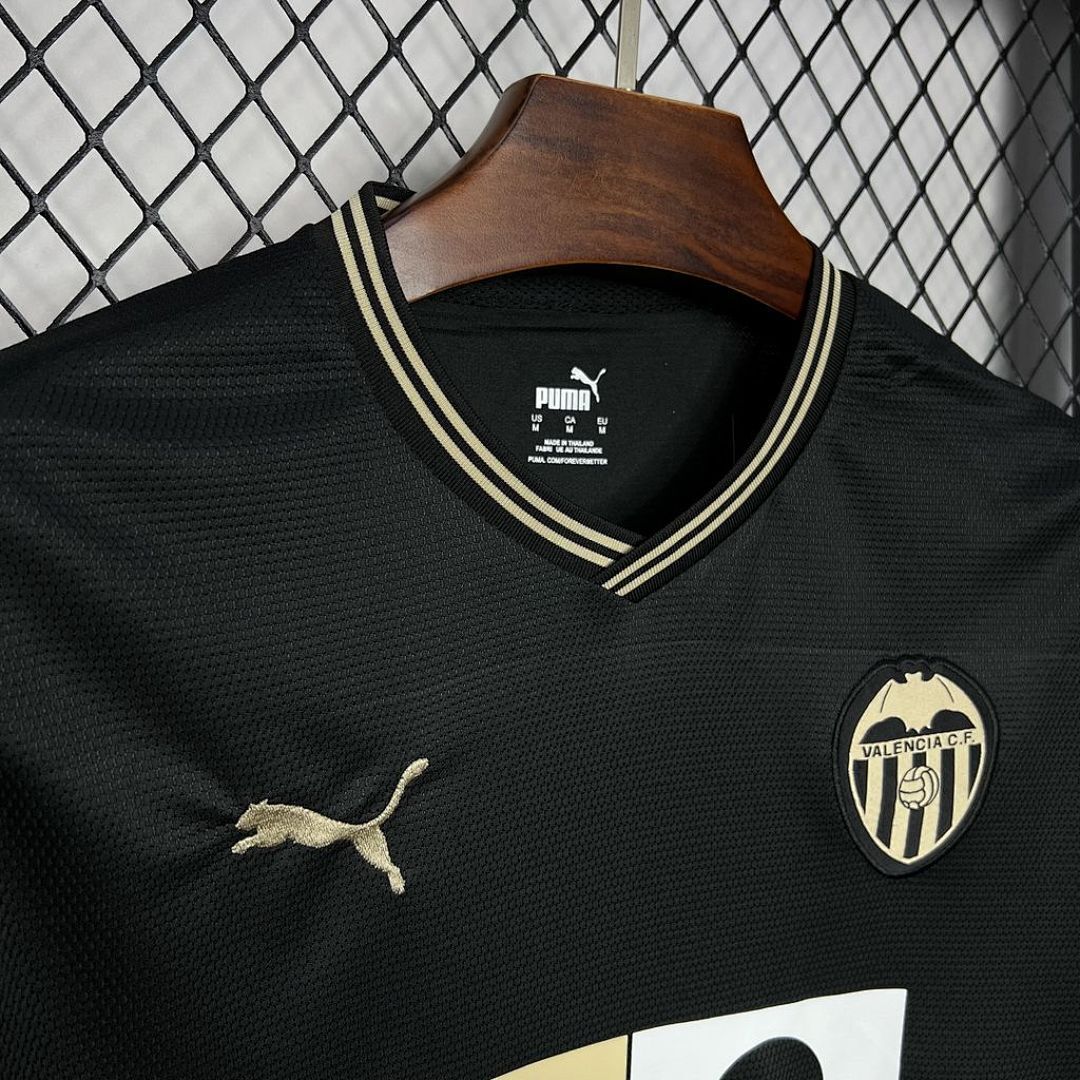 Valencia Cf 2024-2025 Black Gold Edition Maillot Domicile miniature 5