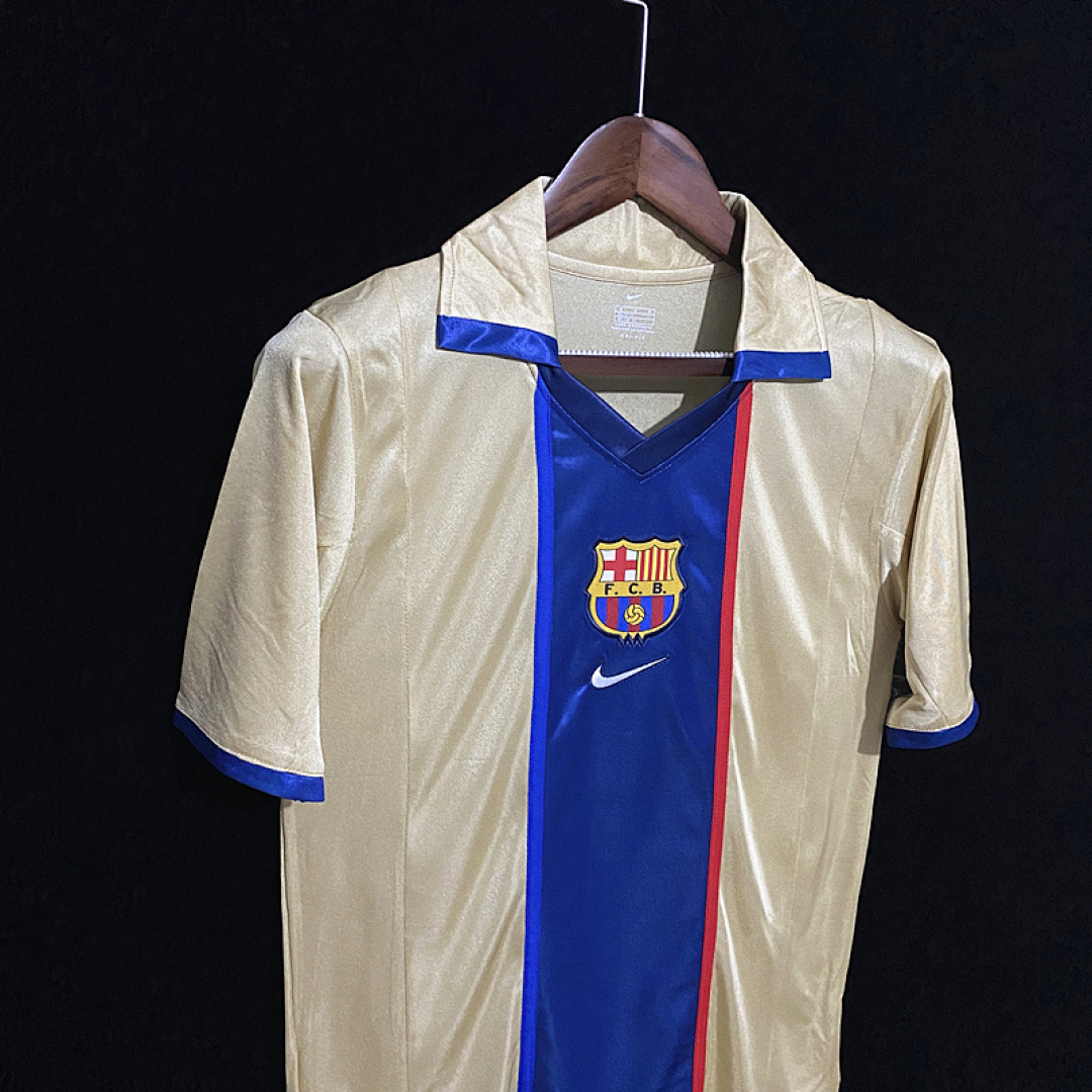 FC Barcelone Maillot Exterieur Retro 2002 miniature 8