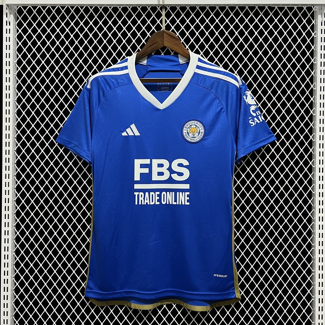 2324 Leicester City Maillot Domicile