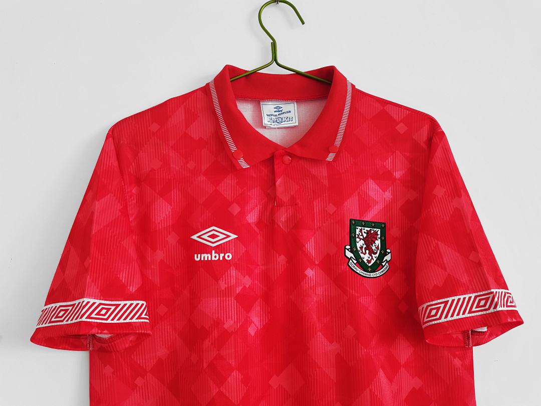 Wales Maillot Domicile Retro 1990-1992 miniature 12