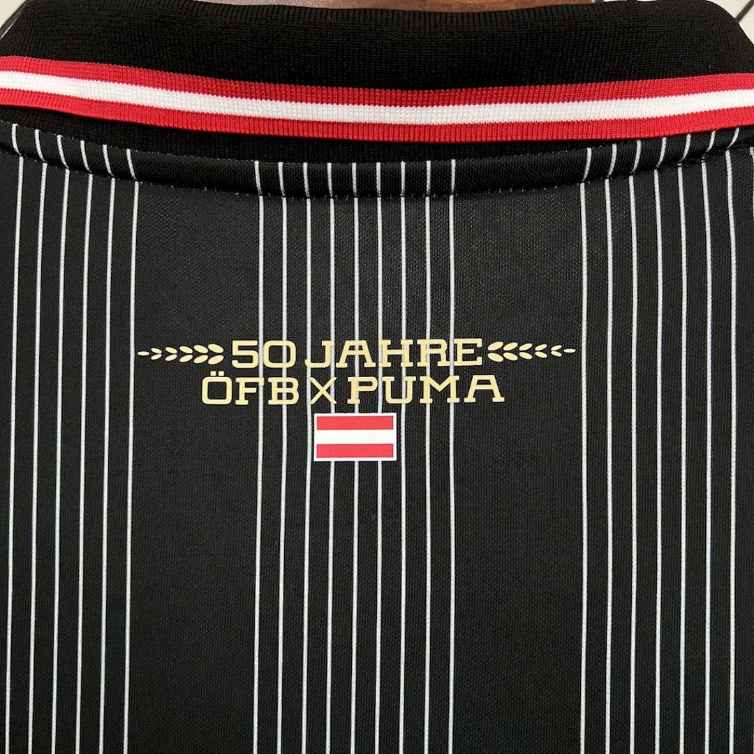 Austria 2024-2025 50Th Long Sleeves Maillot Domicile Manches Longues Retro miniature 7