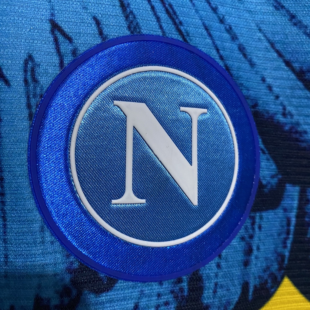 Kappa Marcelo Burlon Naples Joint Edition Yellow S 2Xl Maillot Domicile miniature 20