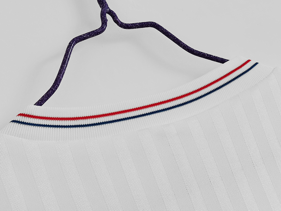 Olympique de Marseille Maillot Domicile Manches Longues Retro 1990 miniature 8