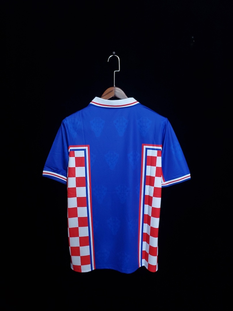 Croatie Maillot Exterieur Retro 1998 miniature 3