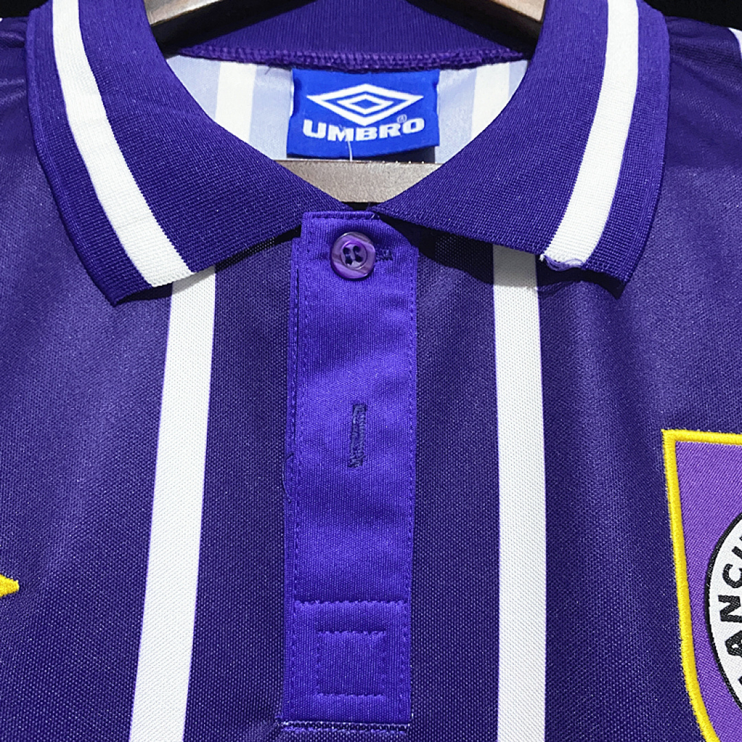 Manchester City Maillot Exterieur Retro 1993 miniature 6