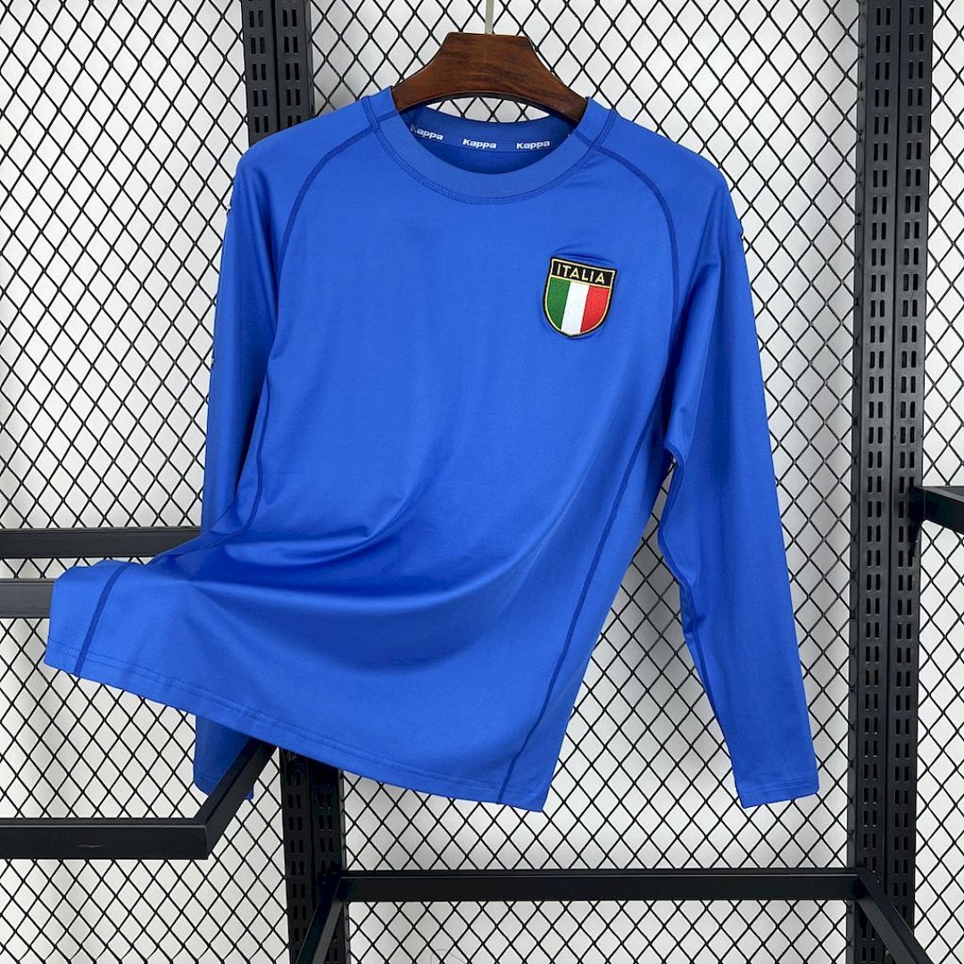 Italie Maillot Domicile Manches Longues Retro 2000