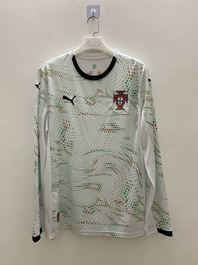 Portuguese Long Sleeves S Xxxl Maillot Domicile Manches Longues 2025-2026