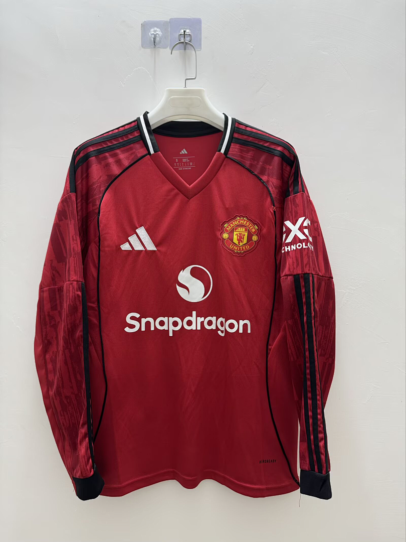Manchester United Maillot Domicile Manches Longues