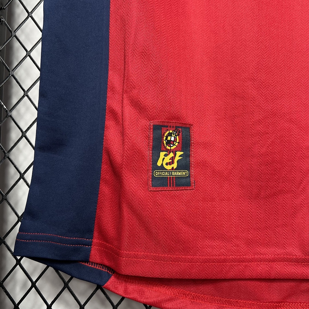 Espagne Maillot Domicile Retro 1998 miniature 5