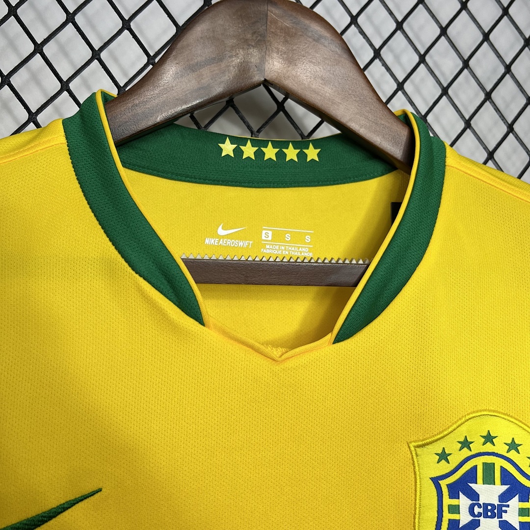 Bresil Maillot Domicile Retro 2006 miniature 4