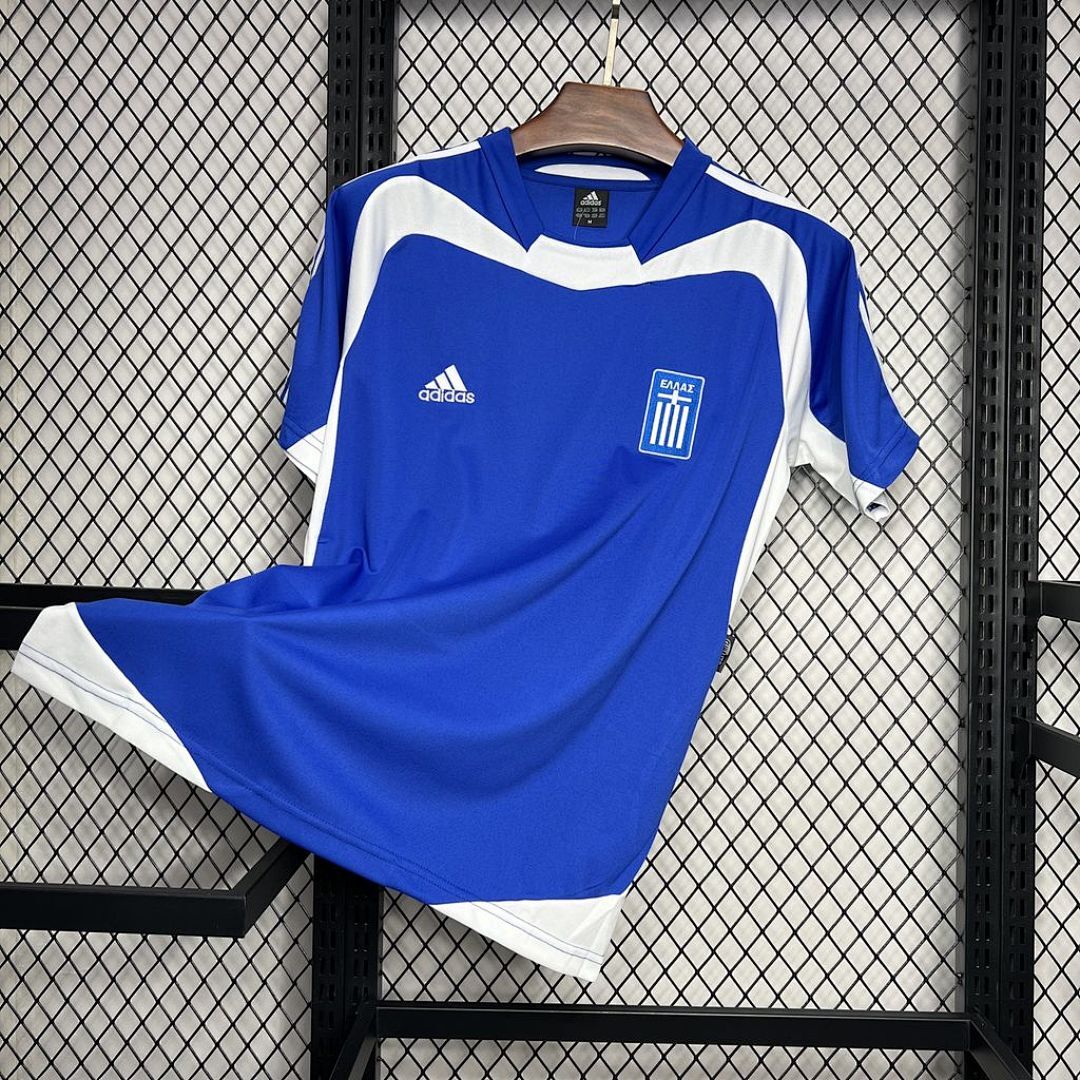 Greece Maillot Domicile Retro 2004