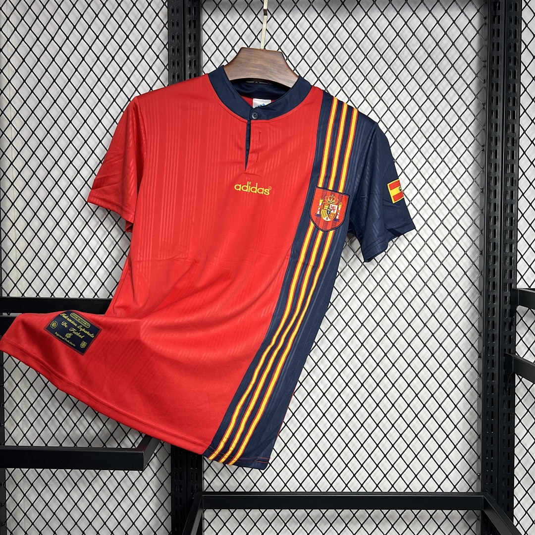 Espagne Maillot Domicile Retro 1996