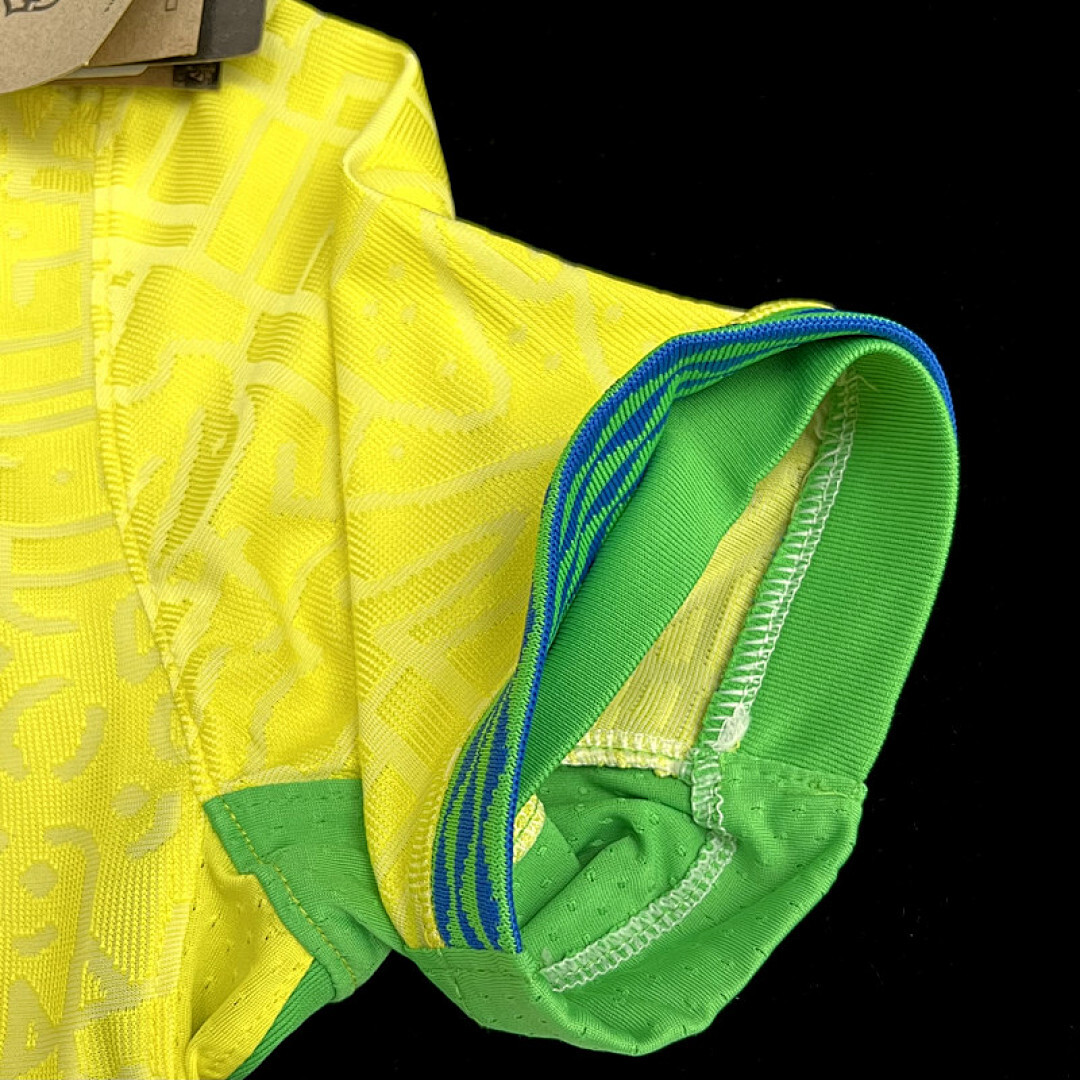 Bresil Maillot Domicile Version Joueur miniature 4