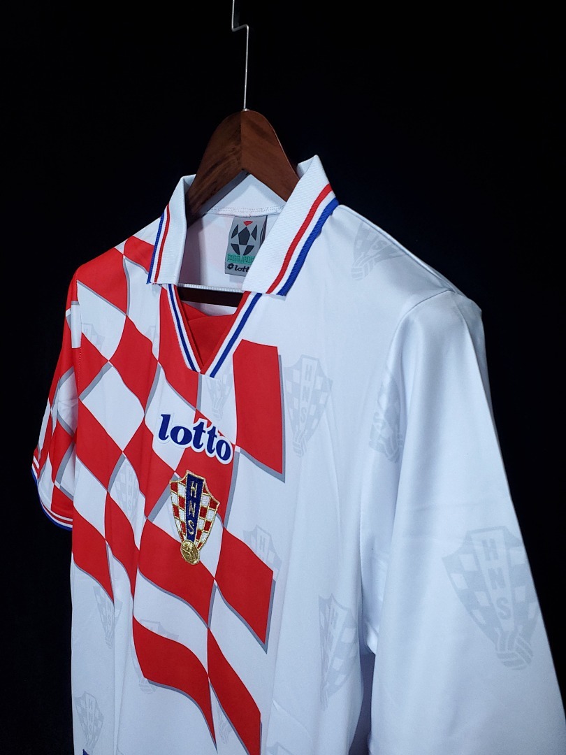 Croatie Maillot Domicile Retro 1998 miniature 6