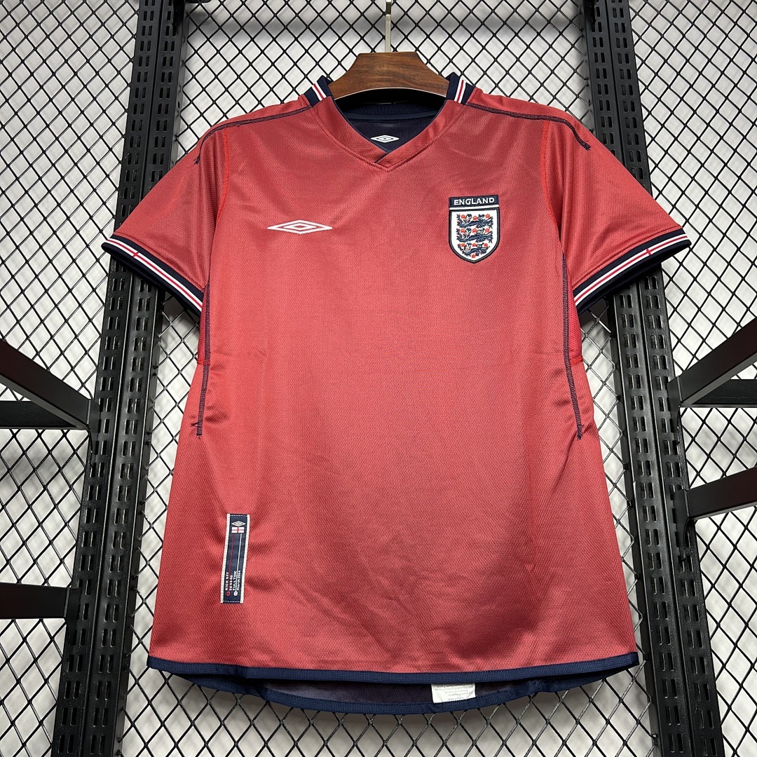 Angleterre Maillot Exterieur Retro 2002 miniature 3