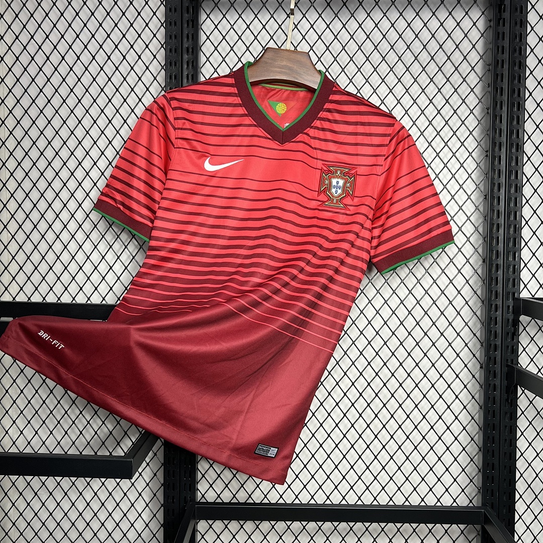 Portugal Maillot Domicile Retro 2014