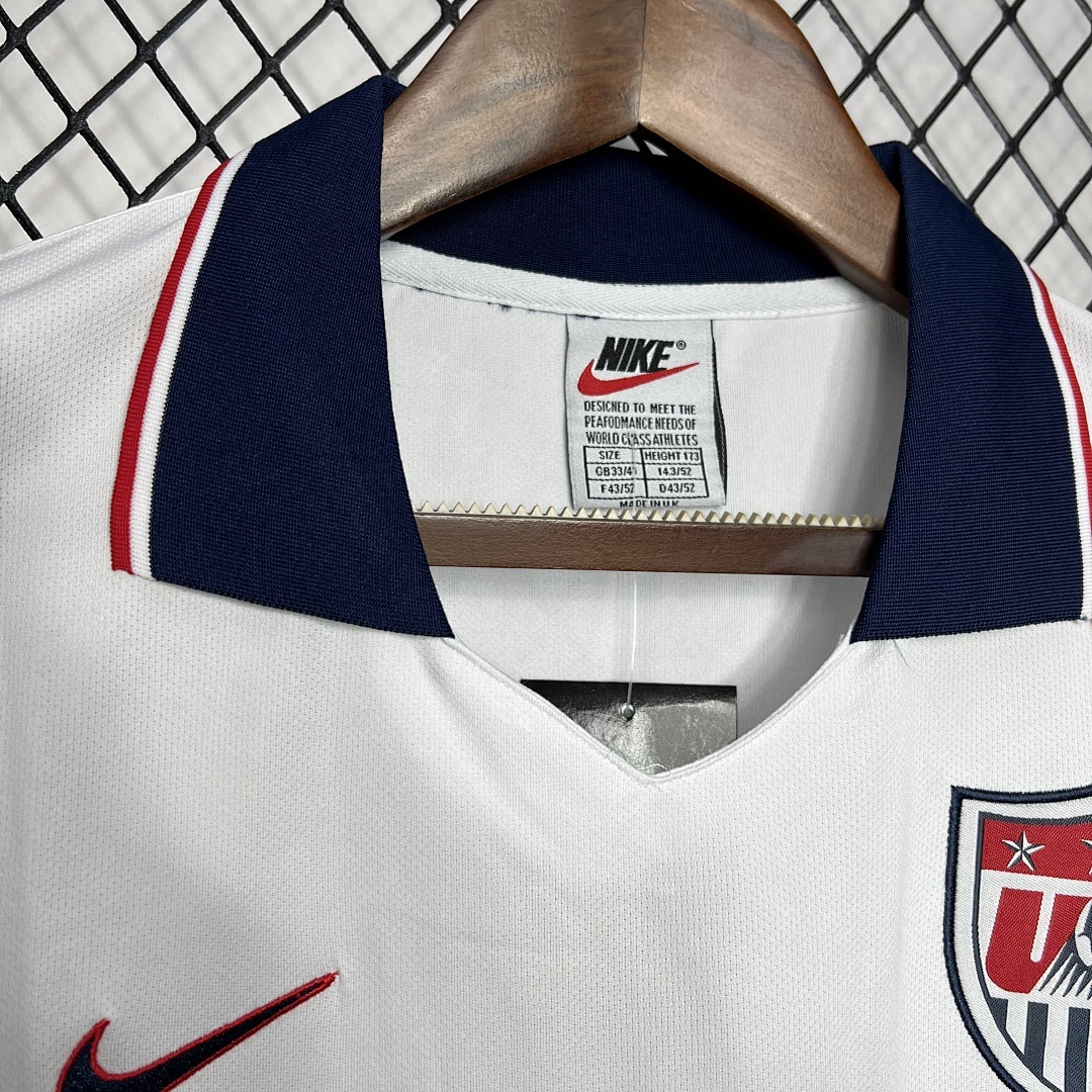 Etats-Unis Maillot Domicile Retro 1995 miniature 4