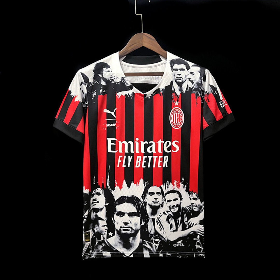 2223Ac Milan Legendary Star Commemorative Edition S Xxxxl Maillot Domicile Edition Speciale