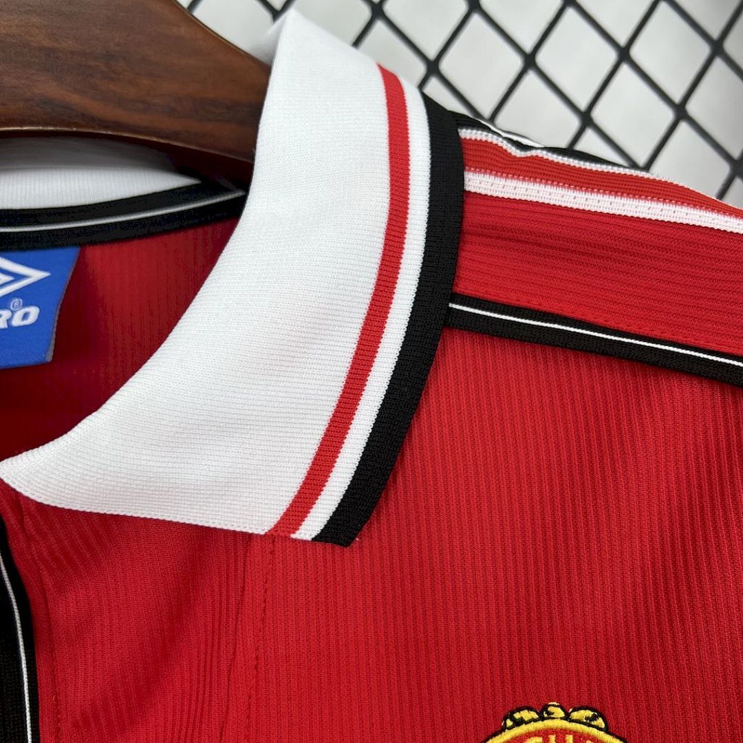 Manchester United Maillot Domicile Manches Longues Retro miniature 5