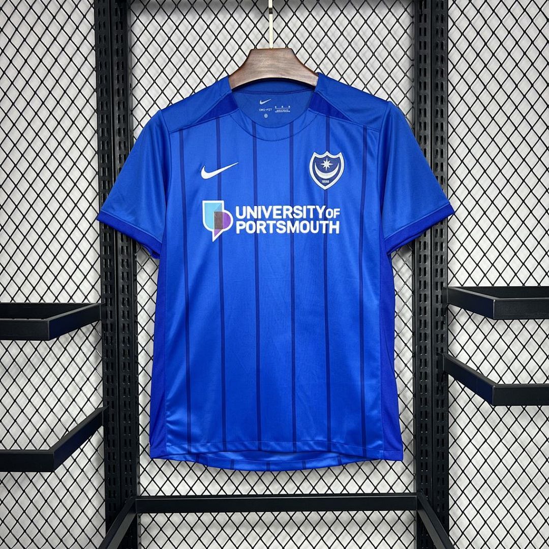 Portsmouth F C 2024-2025 Maillot Domicile miniature 2
