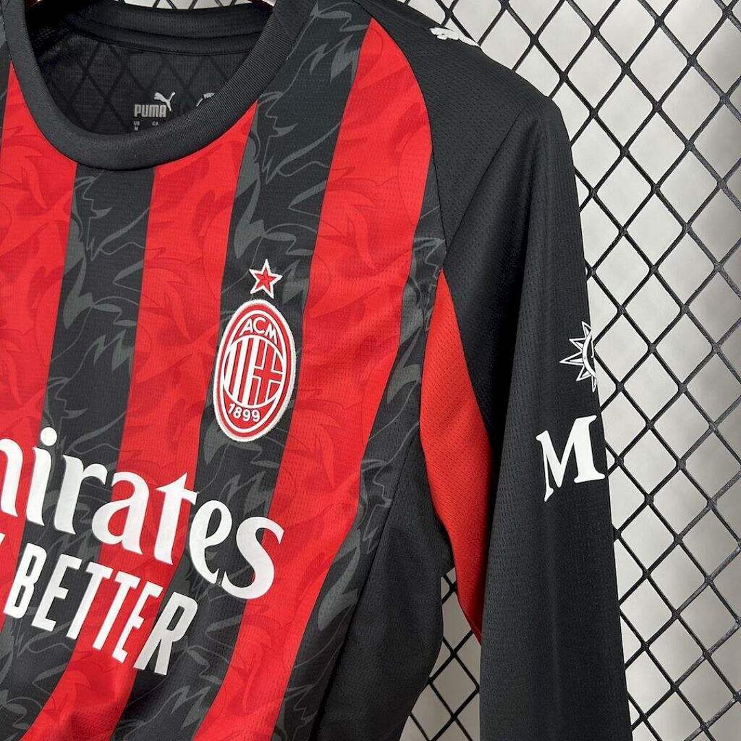 AC Milan Maillot Domicile Manches Longues miniature 3