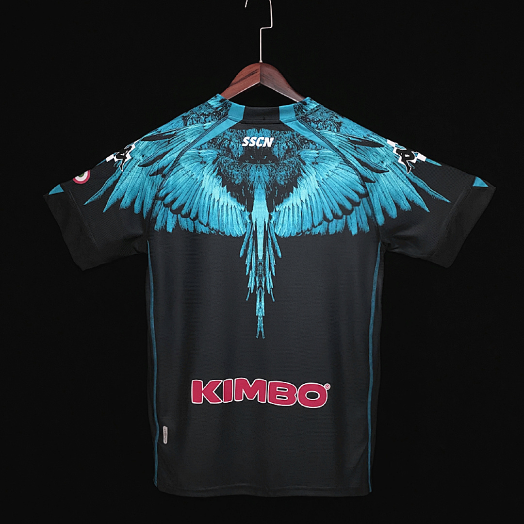 Kappa Marcelo Burlon Naples Joint Edition Black S 2Xl Maillot Domicile miniature 3