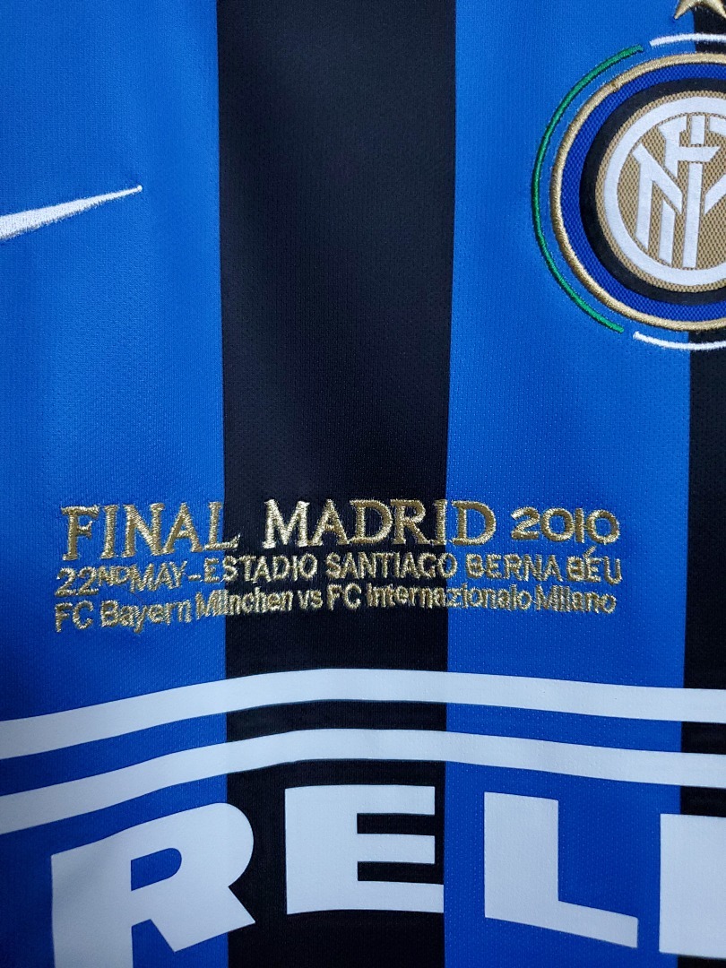 Inter Milan Maillot Domicile Retro 2010 miniature 6