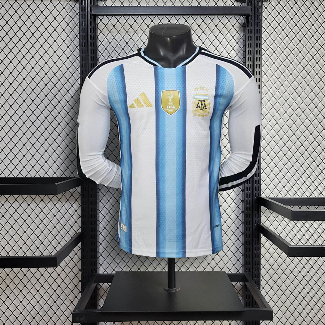 Argentine Maillot Domicile Version Joueur Manches Longues 2026