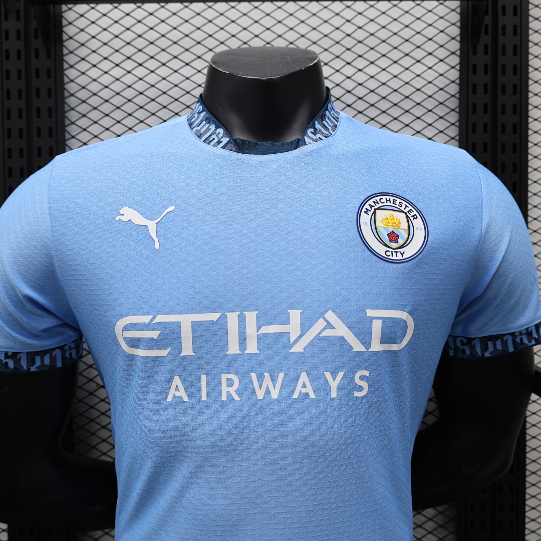 Manchester City Maillot Domicile Version Joueur miniature 7