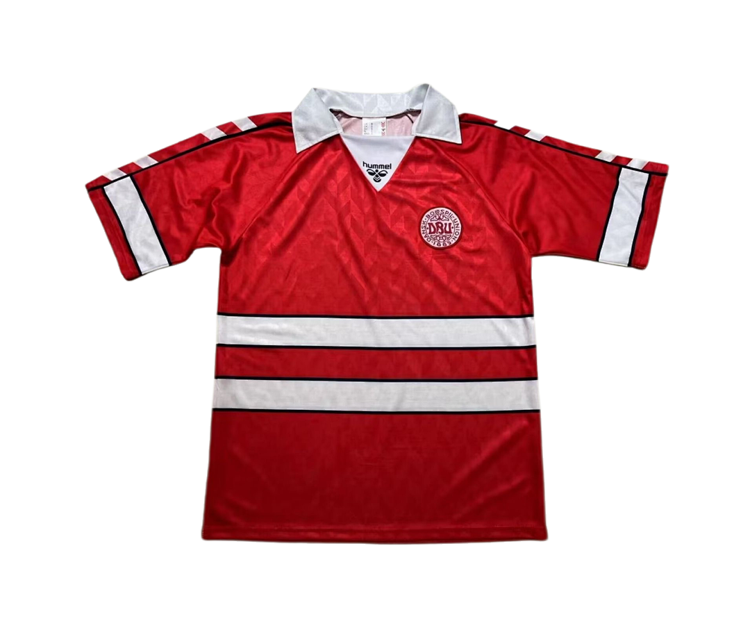 Denmark Maillot Domicile Retro 1988