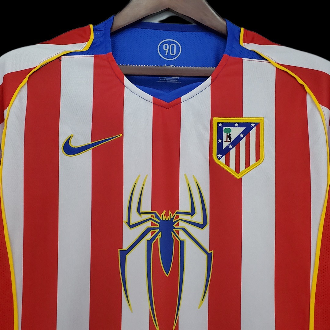 Atletico Madrid Maillot Domicile Retro 2004-2005 miniature 5