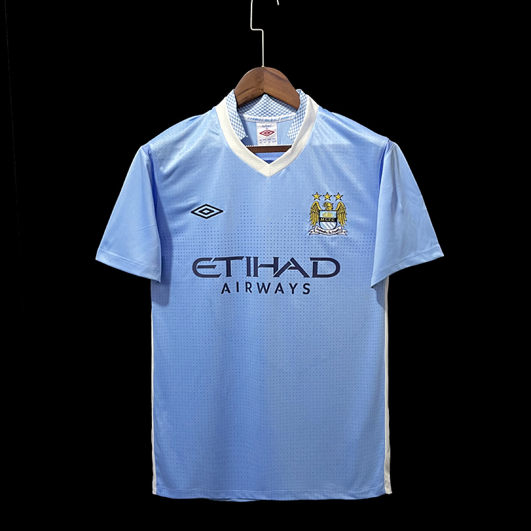 Manchester City Maillot Domicile Retro miniature 16