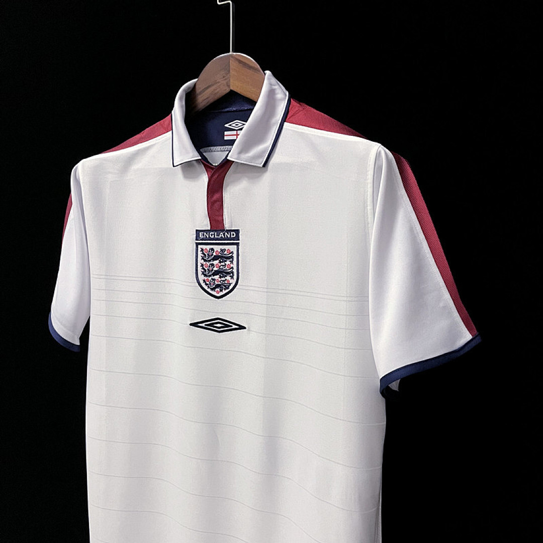 Angleterre Maillot Domicile Retro 2004 miniature 6