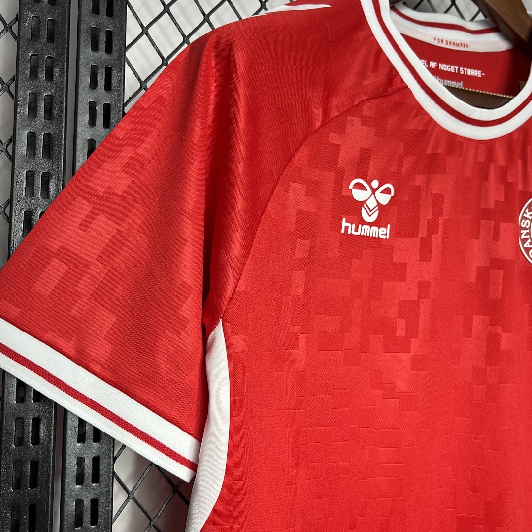 Denmark 2024-2025 Euro Maillot Domicile miniature 4