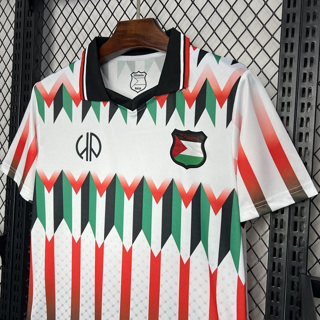Cd Palestino 2024-2025 Hypepeace Joint Edition White Maillot Domicile Retro miniature 5