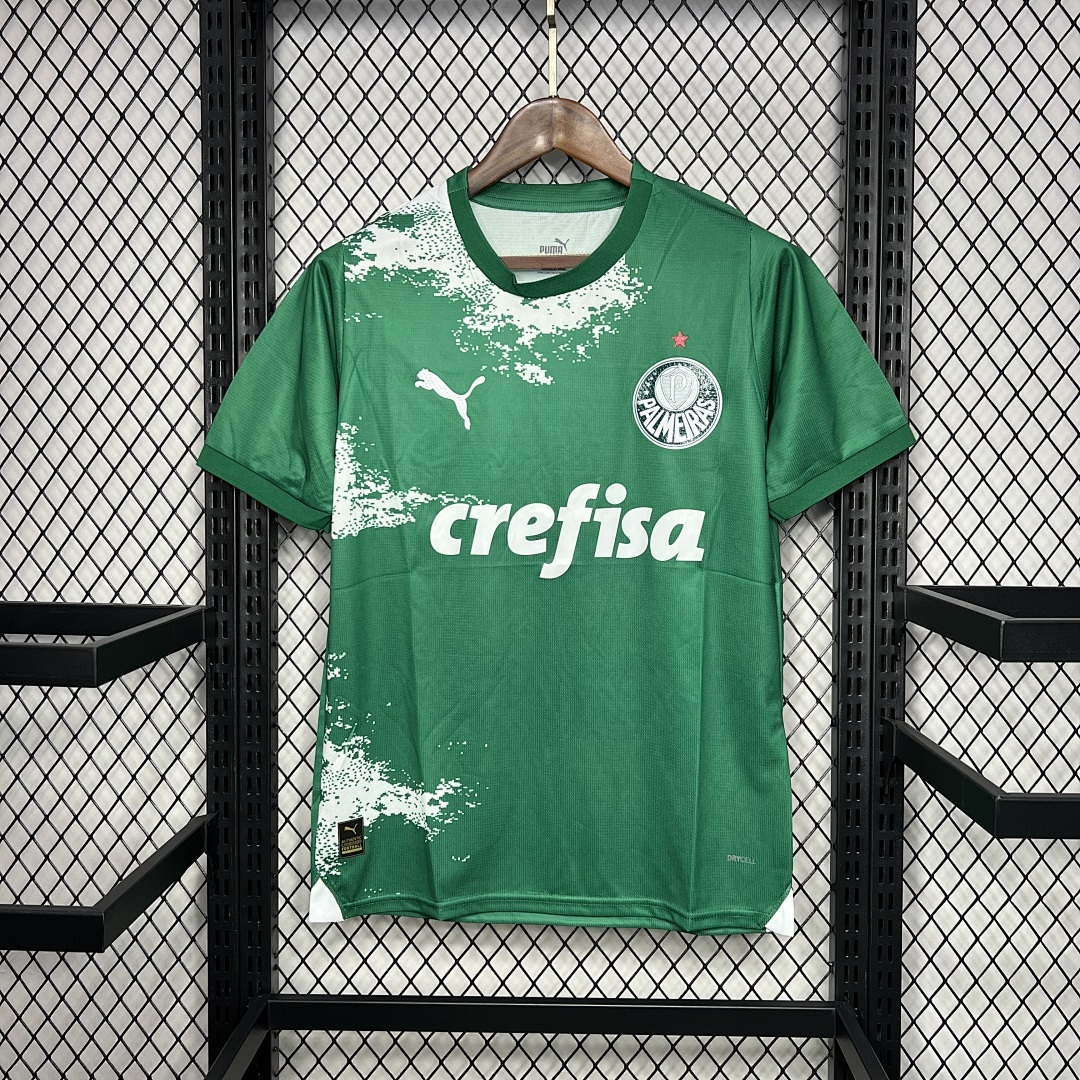 Palmeiras 2024-2025 Special Edition Green And White Maillot Domicile Edition Speciale miniature 5