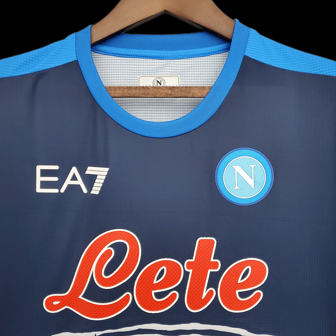 2122 Naples Commemorative Edition Blue S Xxl Maillot Domicile Edition Speciale miniature 4