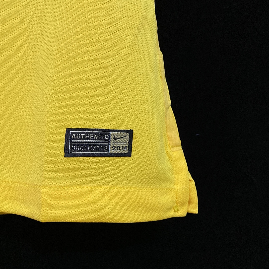 Bresil Maillot Domicile Retro 2014 miniature 10