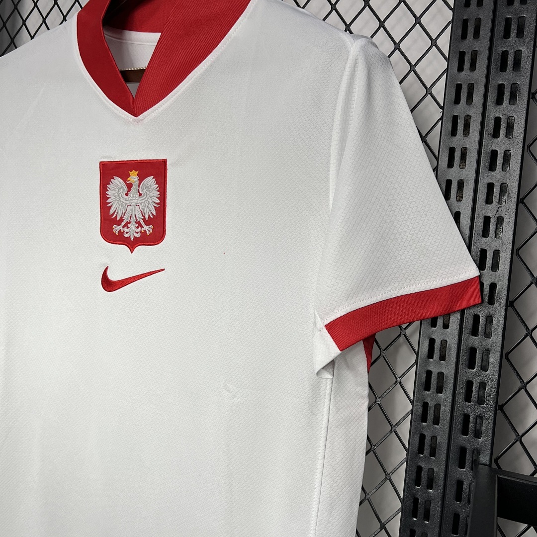 Poland 2024-2025 Euro Maillot Domicile miniature 3