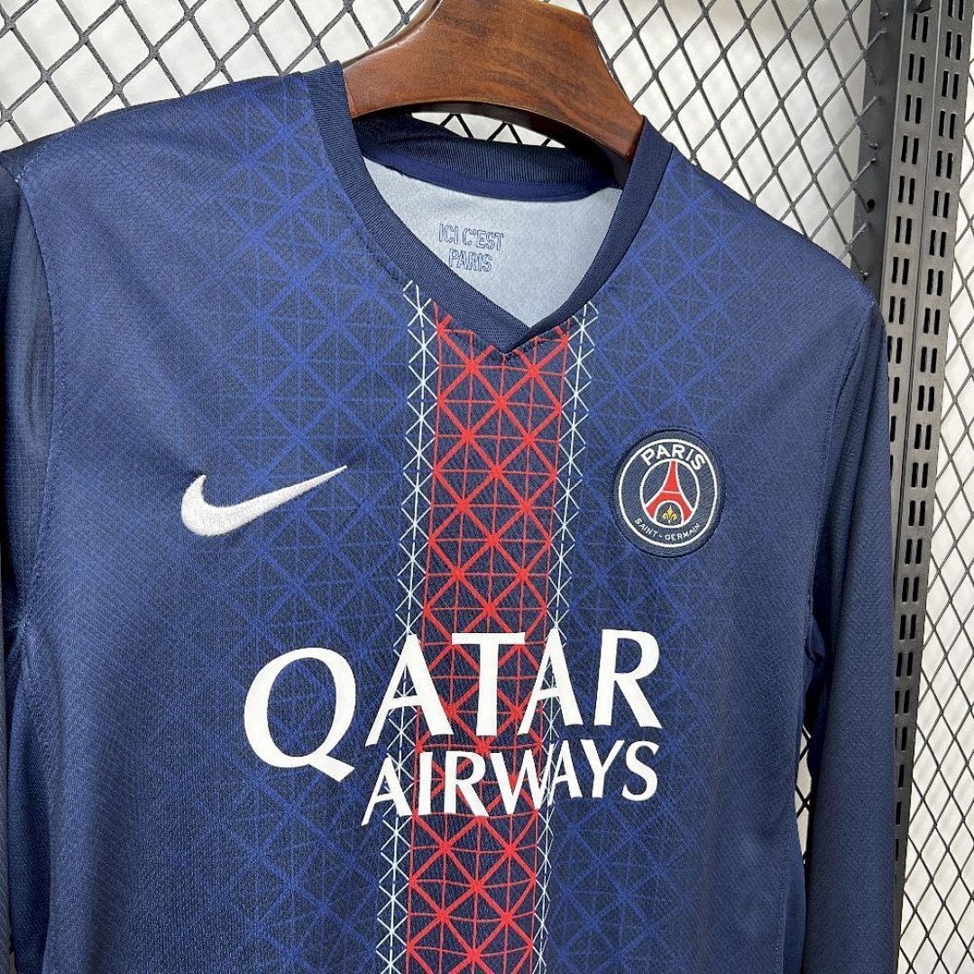 Paris Saint-Germain Maillot Domicile Manches Longues 2025-2026 miniature 5