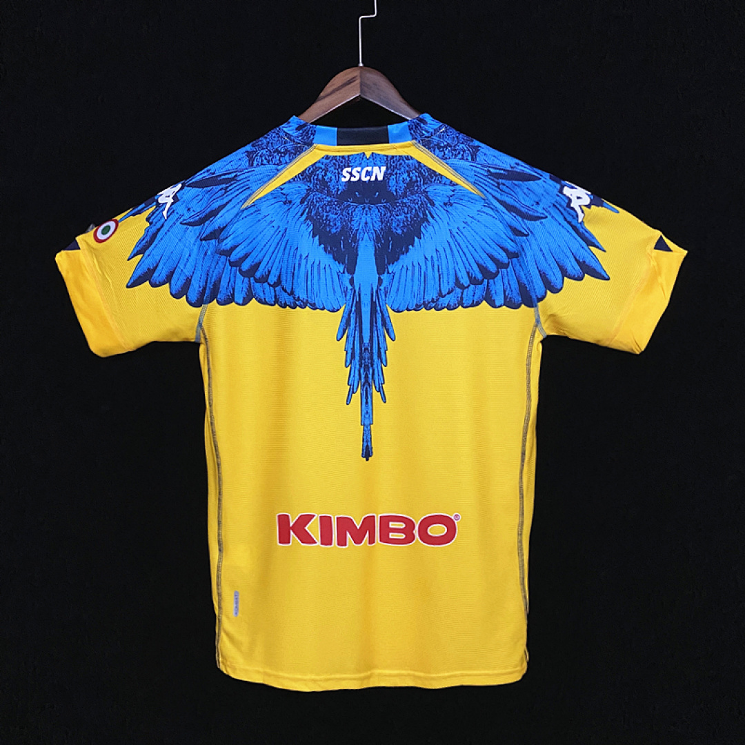 Kappa Marcelo Burlon Naples Joint Edition Yellow S 2Xl Maillot Domicile miniature 2