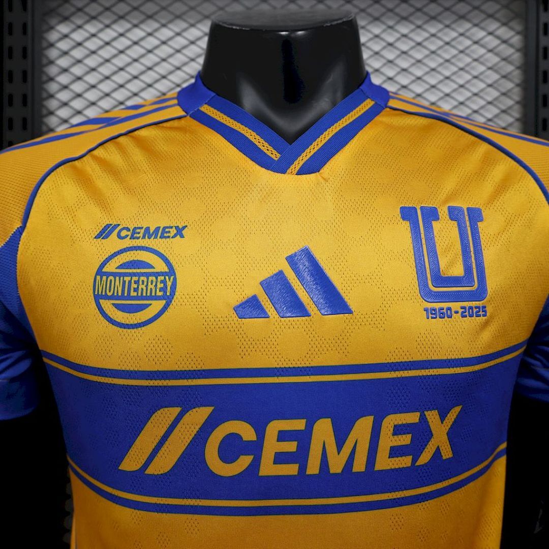 Tigres Uanl 2025-2026 Maillot Domicile Version Joueur miniature 3