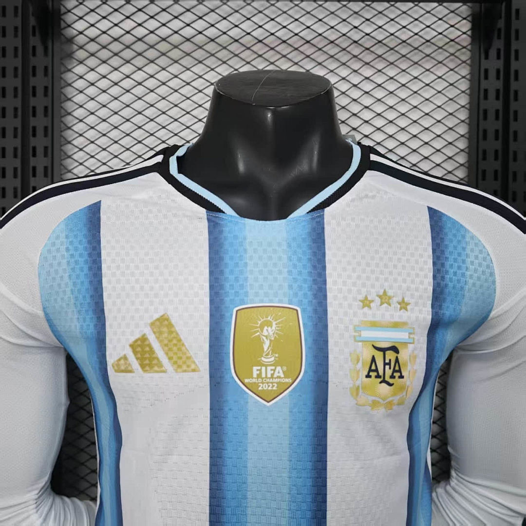Argentine Maillot Domicile Version Joueur Manches Longues 2026 miniature 9