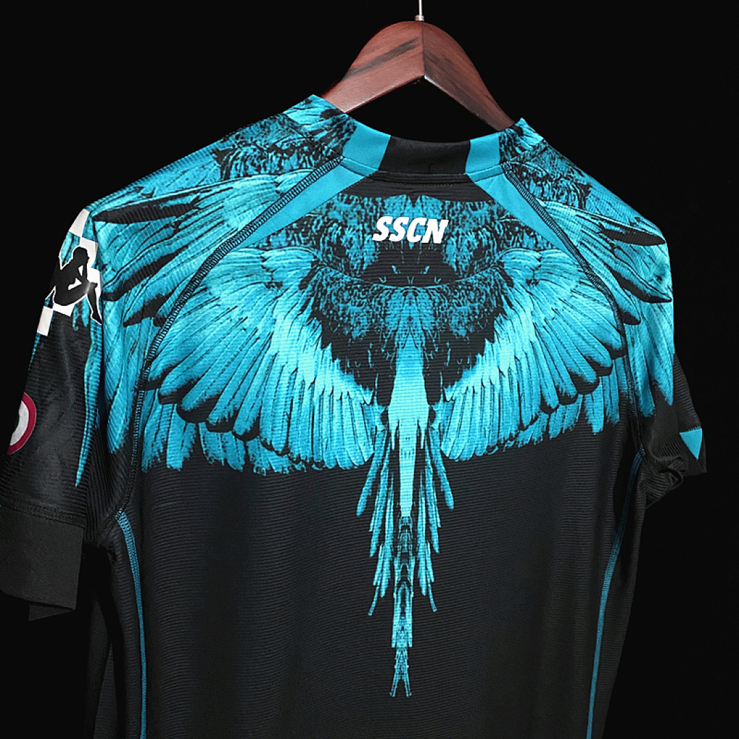 Kappa Marcelo Burlon Naples Joint Edition Black S 2Xl Maillot Domicile miniature 7